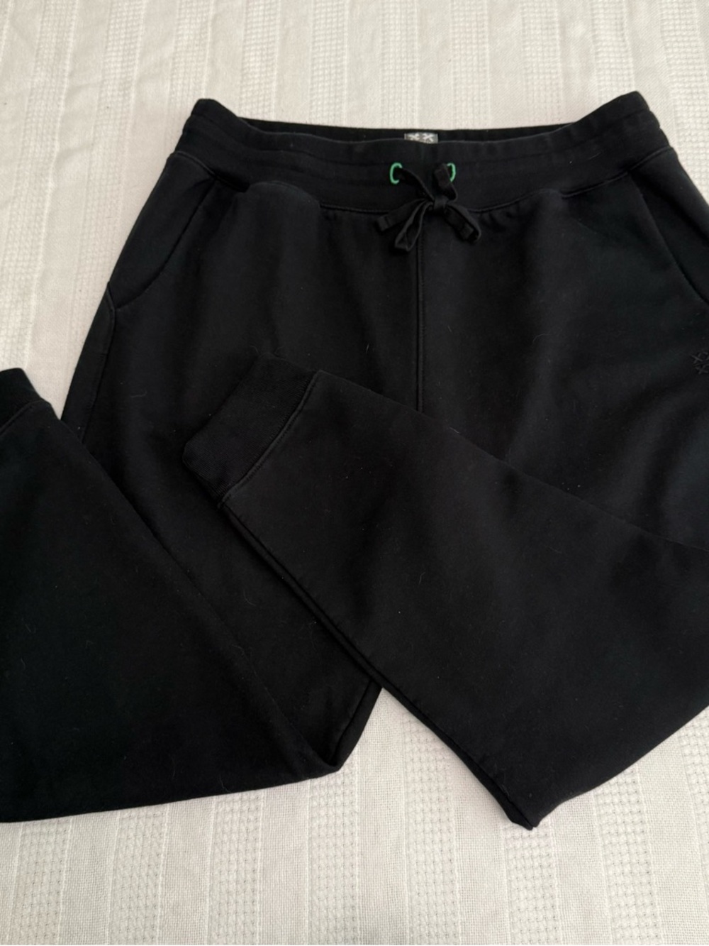 XX-XY Black Men's Fleece Joggers with Drawstring Size XL